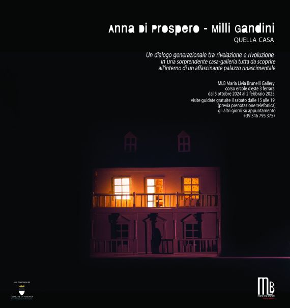 "Quella casa". Anna Di Prospero e Milli Gandini, MLB Gallery Ferrara - inaugurazione sabato 5 ottobre alle 17