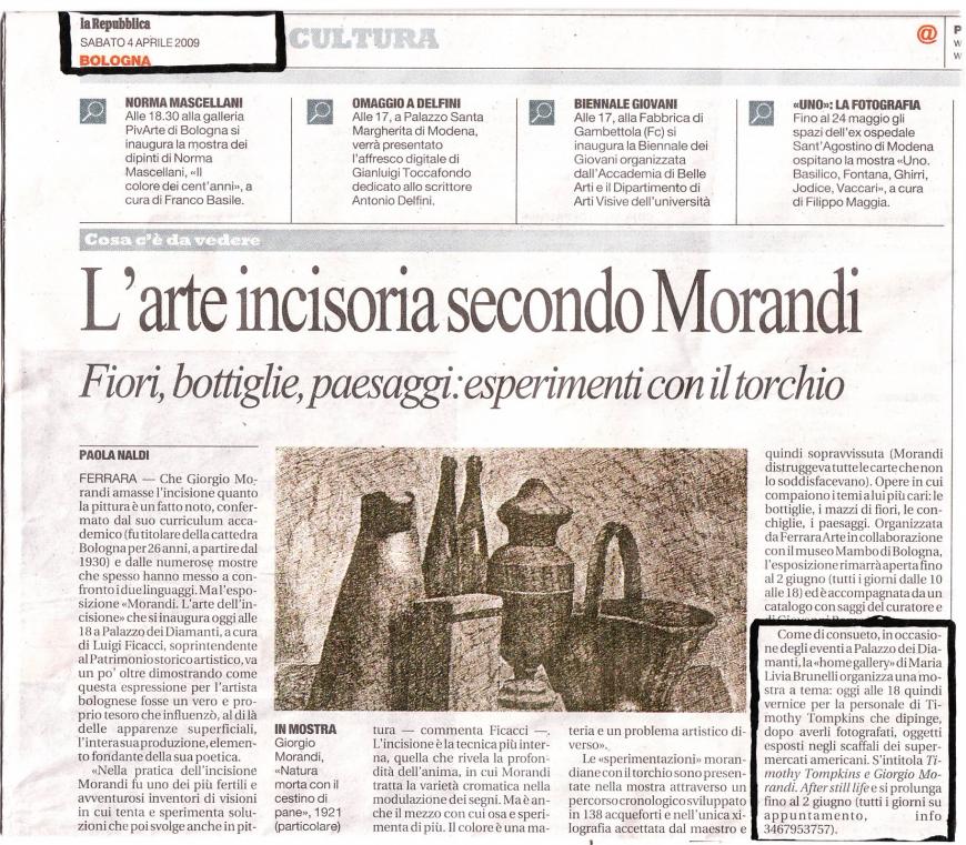 La Repubblica, 4 aprile 2009